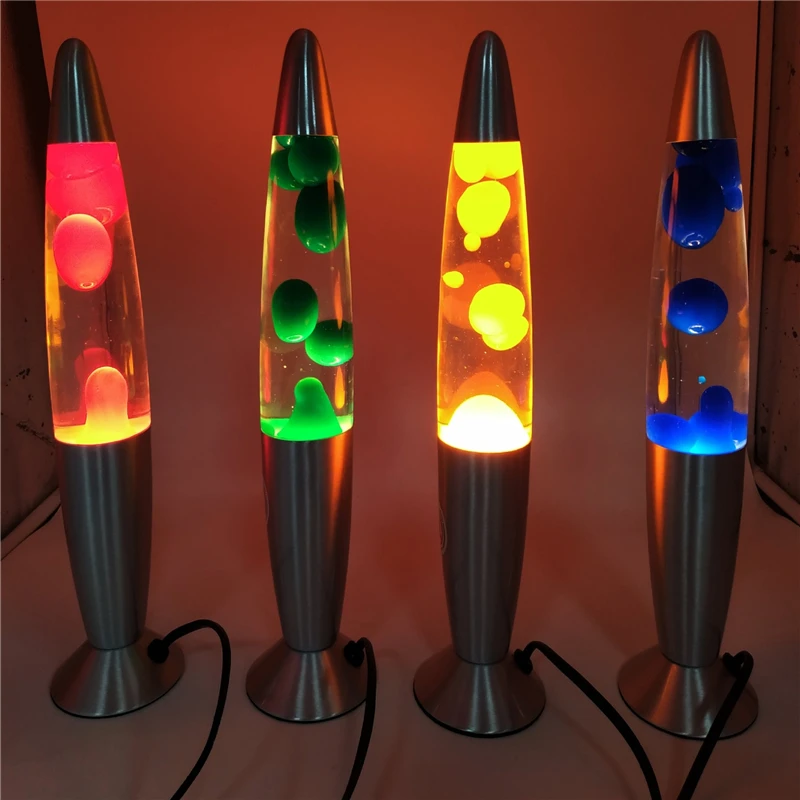 

25W Wax Volcano Lava Lamp LED Jellyfish Lamp Aluminium Alloy Creative Bedside Night Light for Bedroom Decor Kids Gifts EU Plug