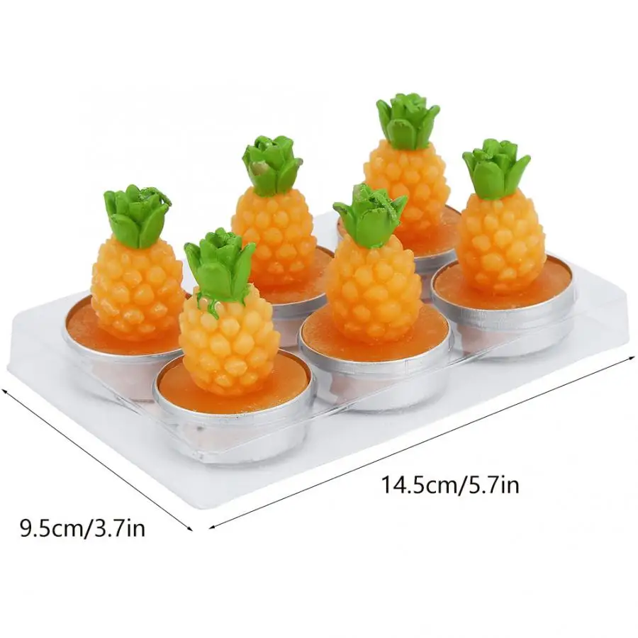 6 шт. ароматические свечи декоративные светильник Чи для дня рождения свадебное