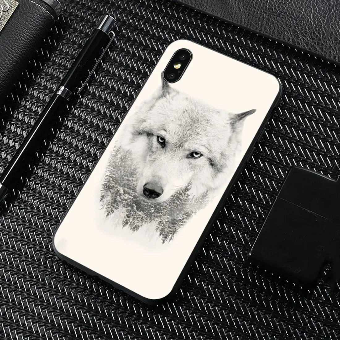 Роскошный силиконовый чехол с изображением волка на снегу для Xiaomi Mi A1 A2 A3 5X 6X 8 9 9t