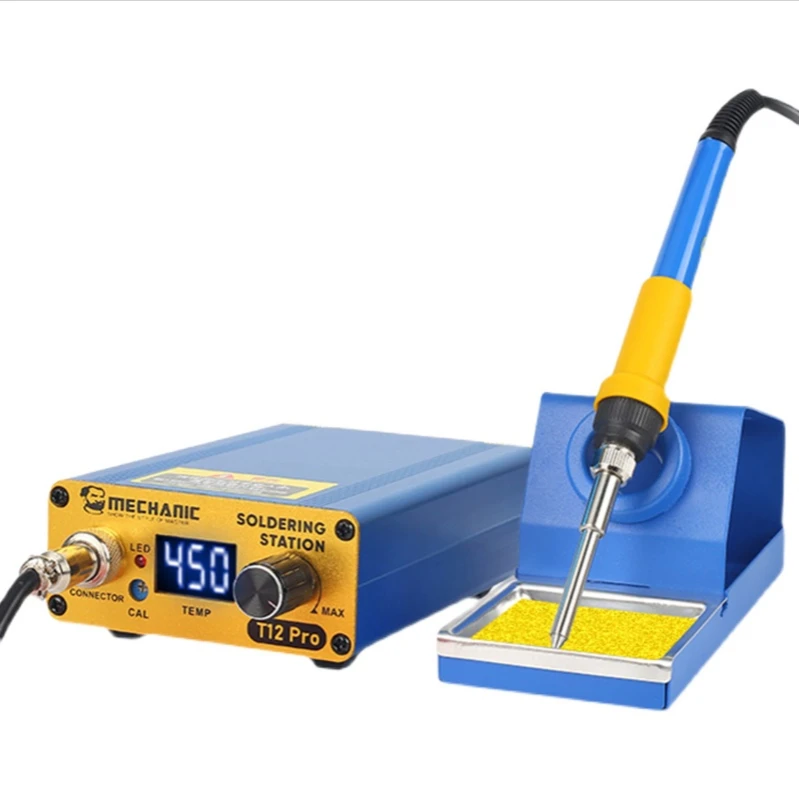 

Mechanic Digital Soldering Station T12 Pro Intelligent Anti-Static Temperature Adjustable Phone Repair Welding Iron Fast Heating