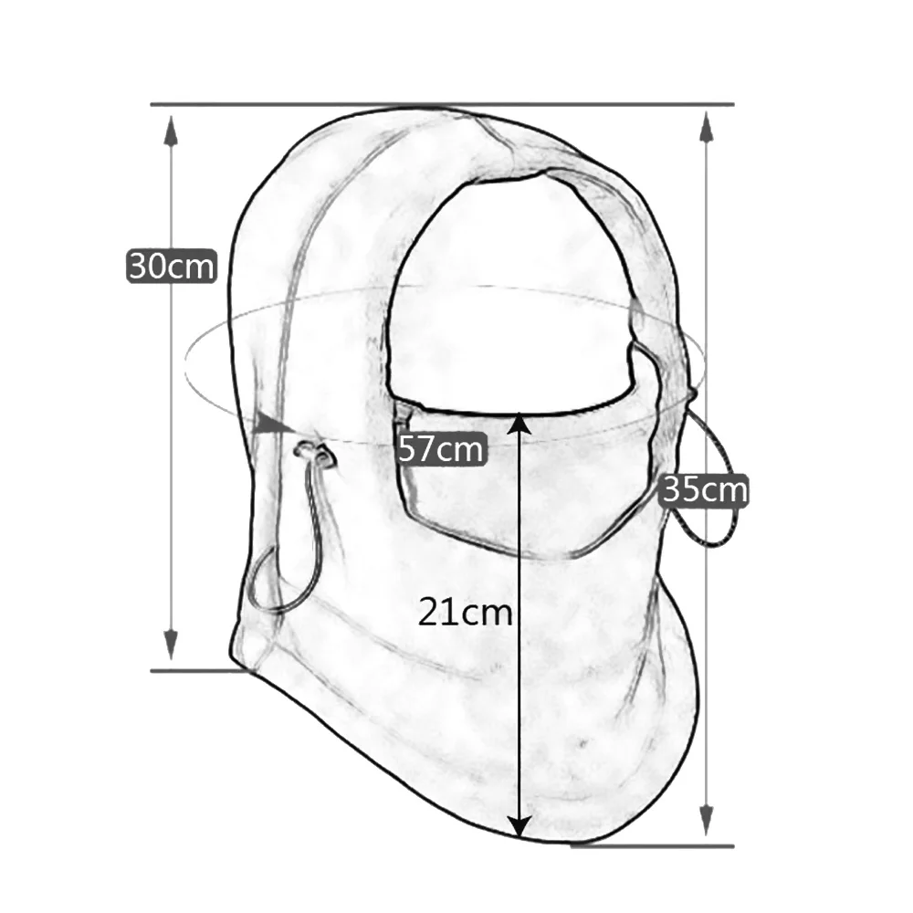 

Full Face and Neck Coverage Design Hot Sale Outdoor Sports Motorcycle Fleece Mask Face Mask Cap Police Cycling Winter Warm