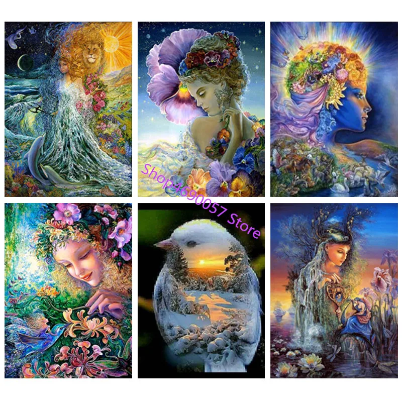 

Diy Full Square/Round Diamond Painting Cross Stitch Beauty Ladys Men Animals Diamond Embroidery Gift Home Decor Mosaic Needlwork