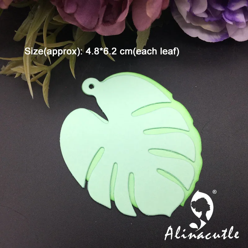 Набор металлических бирок Alinacutle с большими листьями набор серег для