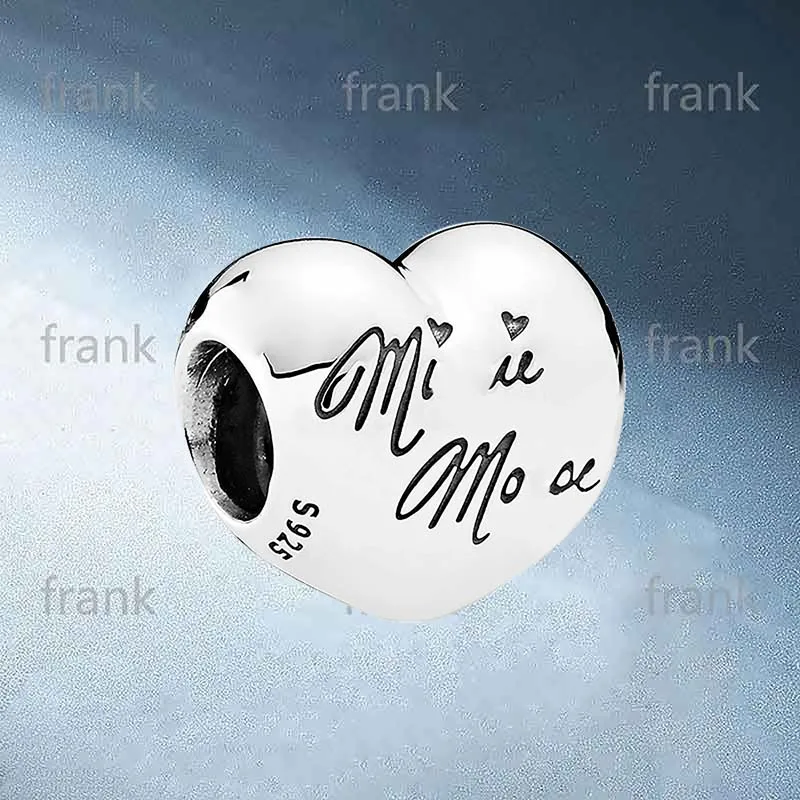 

2019 New 100% 925 Pure Silver Love Charm Beads Suitable for Original DIY Pendant 7501057370329P