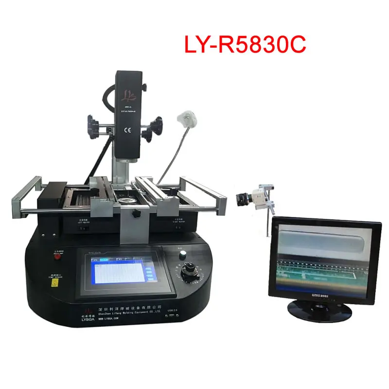 LY R5830 R5830C сенсорный экран горячий воздух BGA наладочная станция 3 зоны для ремонта