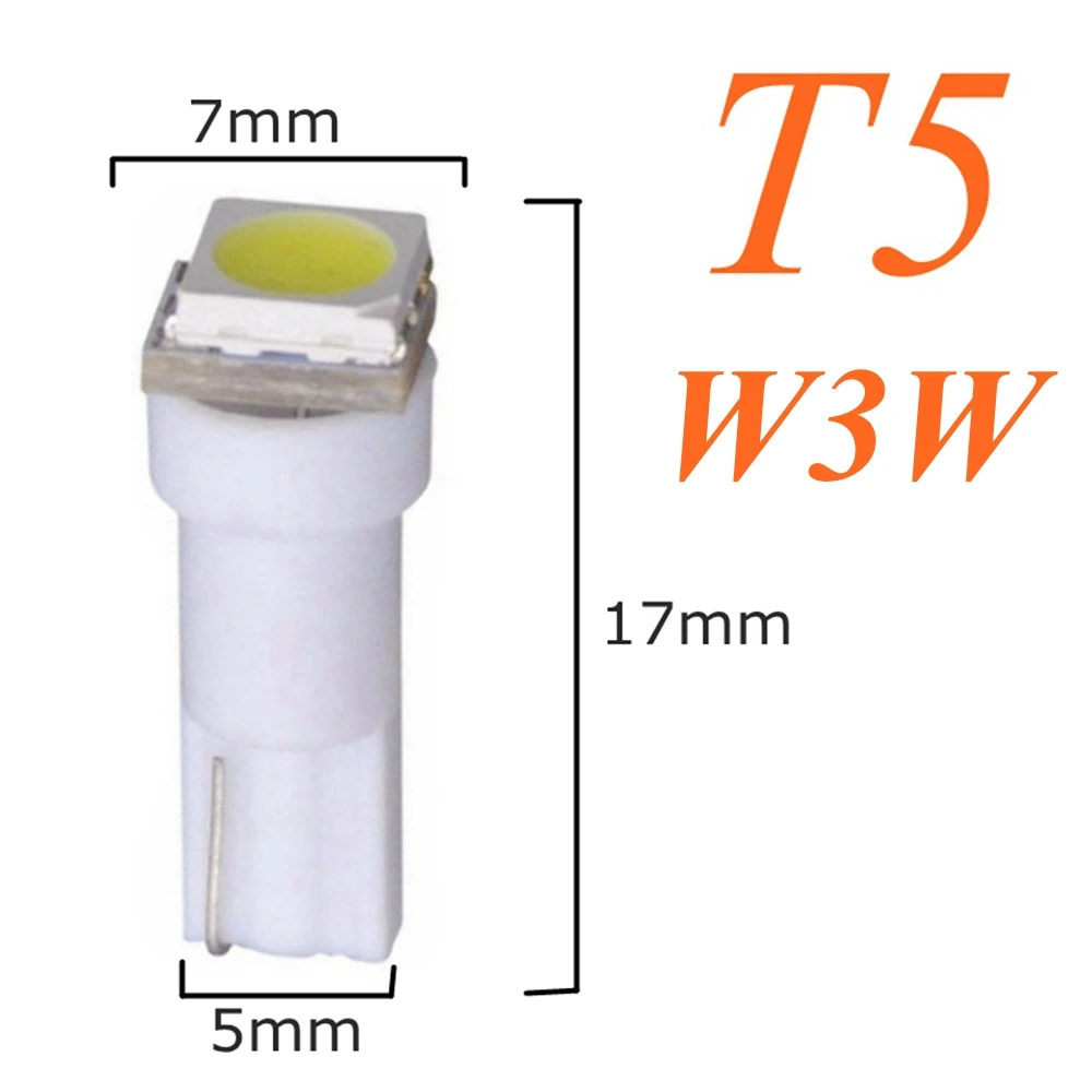 10 шт. B8.5D B8.4D B8.3D T3 T4.2 T4.7 T5 T6.5 T10 W5W светодиодные лампы для приборной панели