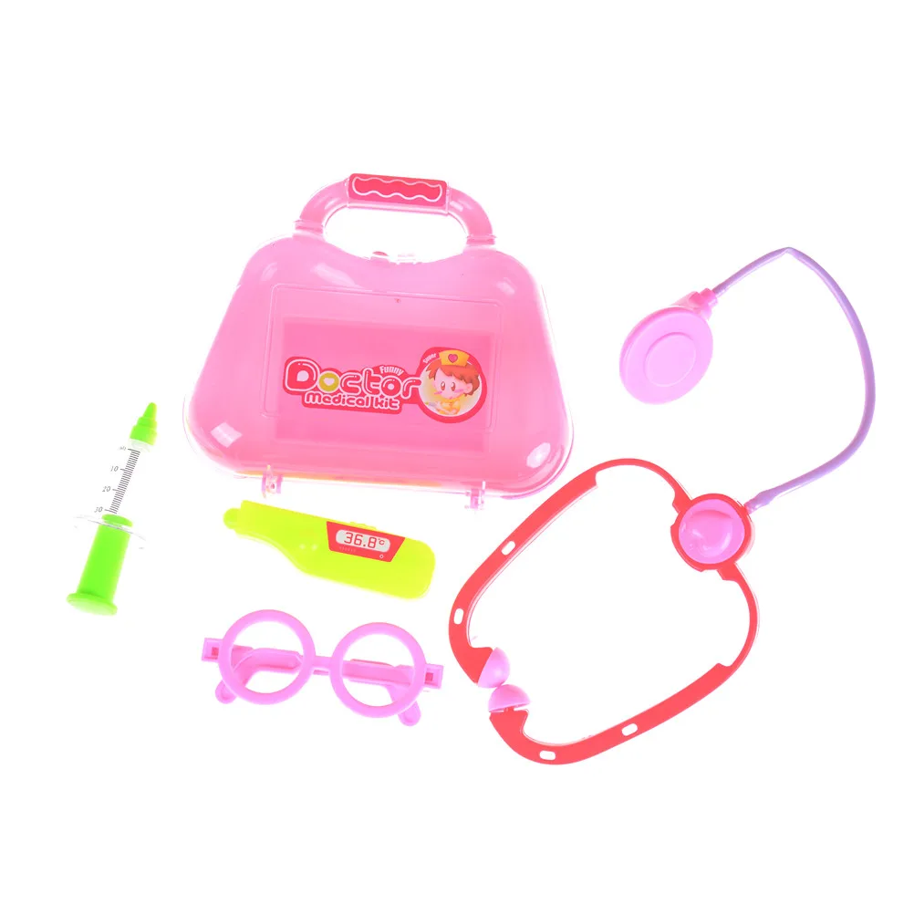 

Stethoscope Children Pretend Play Doctor Nurse Toy Set Portable Suitcase Medical Kit Kids Educational Role Play Classic