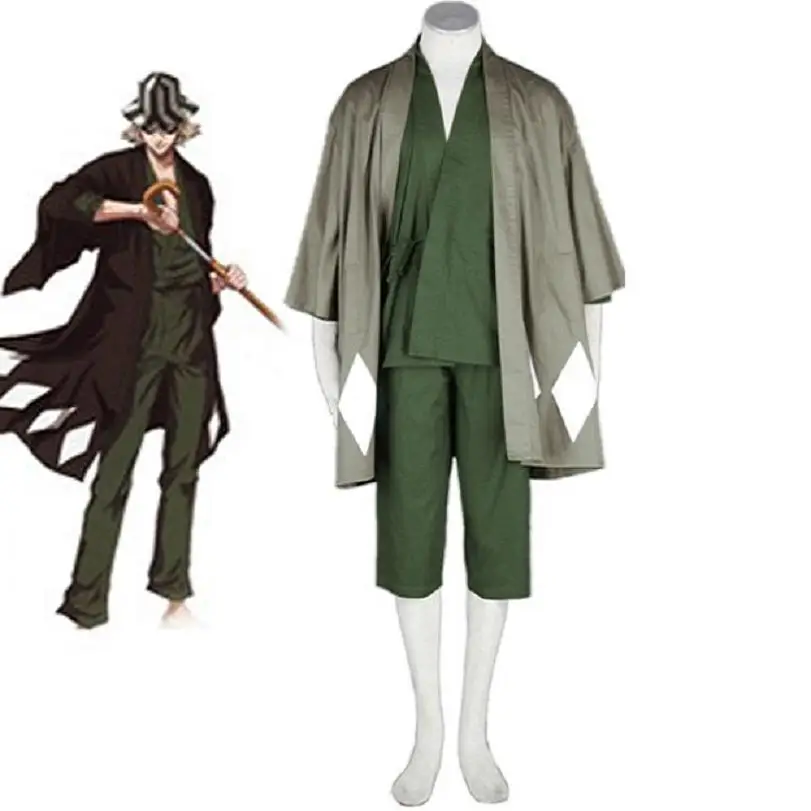 

Unisex Cos Anime BLEACH Urahara Kisuke Cosplay Costumes Suit Sets