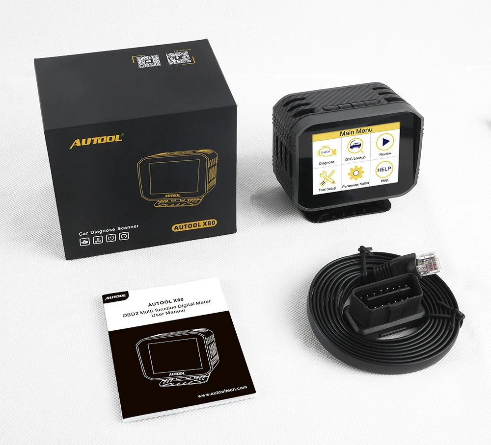 Автомобильный сканер AUTOOL X80 диагностический считыватель кодов спидометр