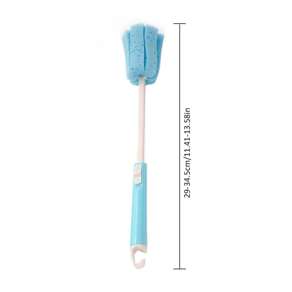 Телескопическая ручка щетка для бутылки губка пластиковая стеклянная чашка