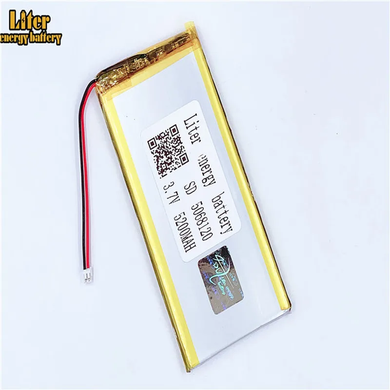 

1,5 мм 2pin разъем 5068120 5070120 3,7 в 5200 мАч lipo батареи перезаряжаемые литий-ионный полимерный блок питания