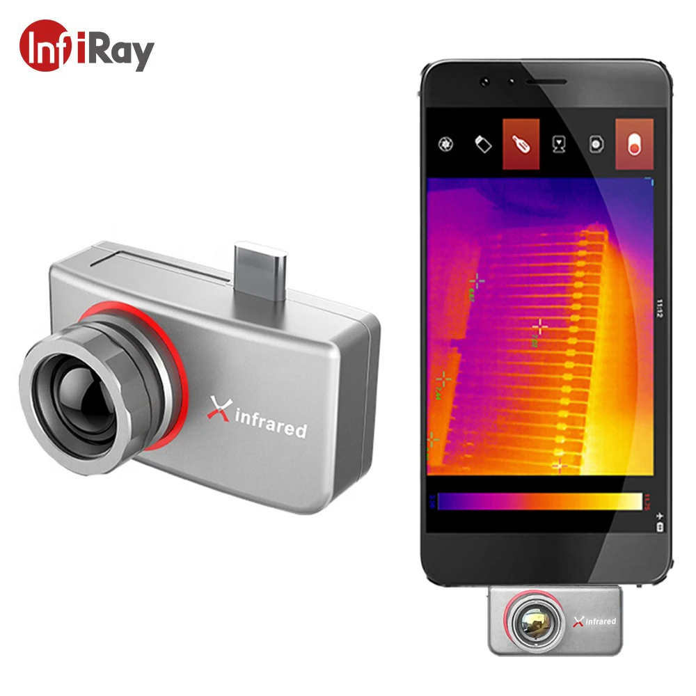

InfiRay T2/T3S/T3PRO Infrared Thermal Imaging Camera Industrial PCB Circuit Detection Outdoor Android Thermal Imager For Phone