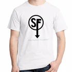 Футболка мужская оверсайз в стиле гранж, модная тенниска для подростков, Классическая майка с принтом лица Салли из фильма сангирис Фолз, уличная одежда