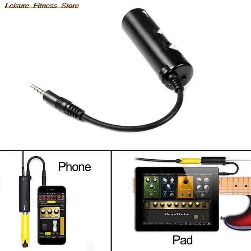 

New Guitar Interface Converter For Phone iPad Guitar Pedal Effects Tuner Link Line Guitar Acc Guitar Link Cable Adapter