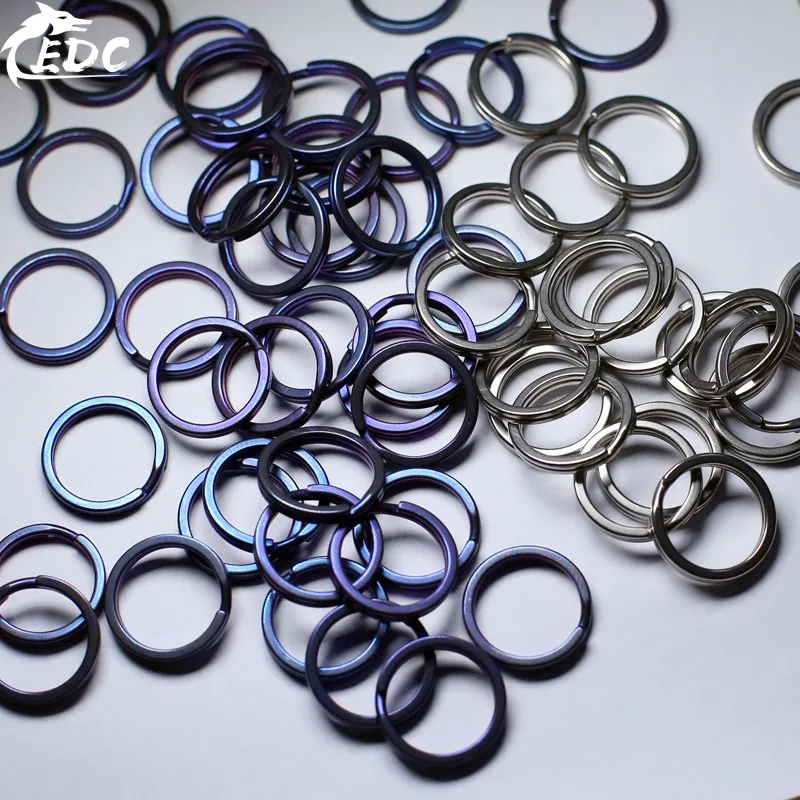 A173 чистое титановое многофункциональное TC4 кольцо для ключей из титанового