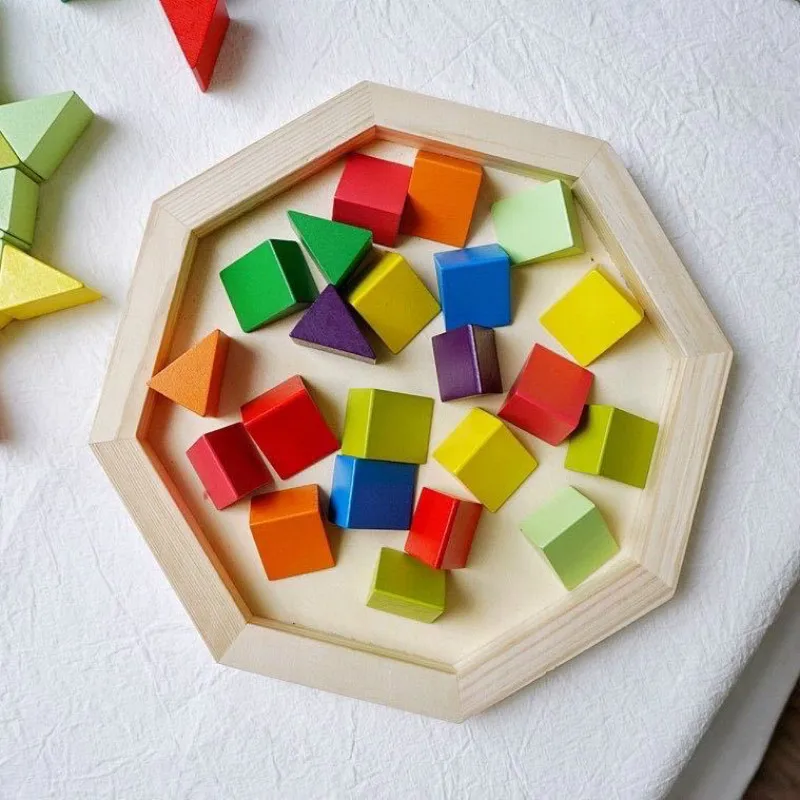 

Intelligence Kids Toy Wooden 3D Puzzle Jigsaw Tangram for Children Baby Cartoon Animal/Traffic Puzzles Educational Learning