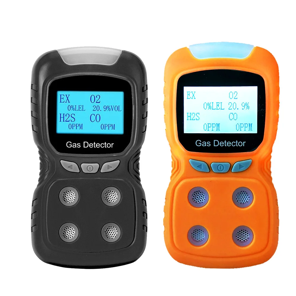

4 in 1 Multi Gas Detector Gas Monitor Oxygen O2 Hydrogen Sulfide H2S Carbon Monoxide CO Combustible Gas LEL gas analyzer meter