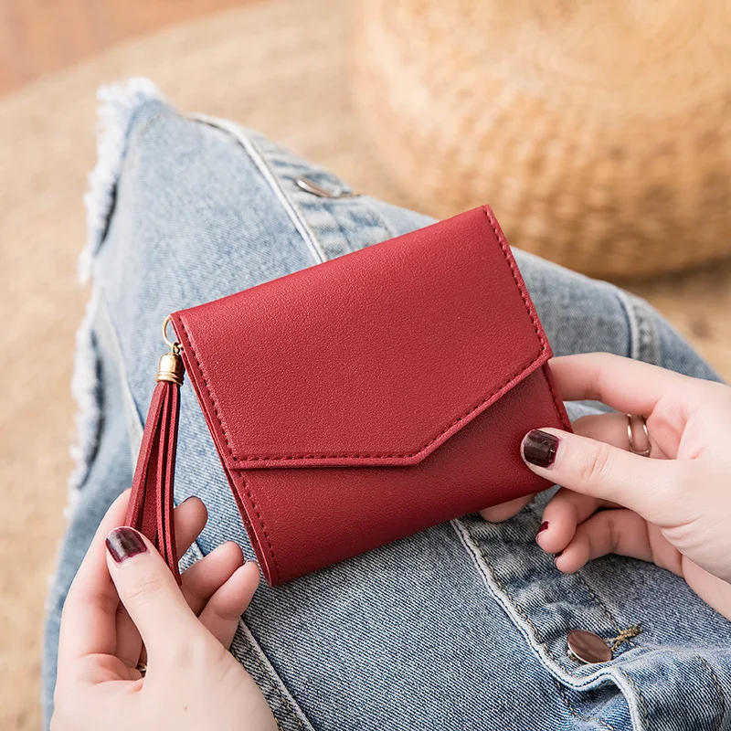 

Temperament Sweet Tassel Change Wallet 2021 New Fashion Trend Card Bag Banknote Wallet Change Handbag