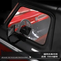 xqrc 110trx4 ford mustang simulation interior climbing car is refitted with diy transparent interior for 1 10rc trx4 mustang