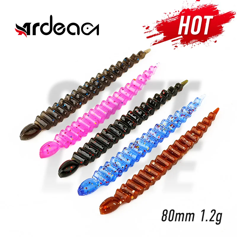 Ardea мягкий пиявка червь 80 мм 1 2g 10/50 шт в наборе Dropshot установки Swimbait кресло качалка