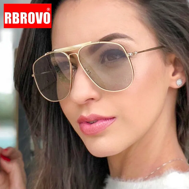 Солнечные очки RBROVO в стиле ретро для мужчин и женщин солнцезащитные аксессуары