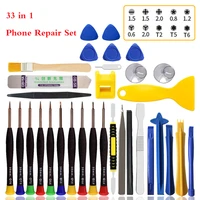 33 in 1 mobile phone repair tools kit professional opener spudger pry screwdriver set for iphone samsung screw driver cellphone