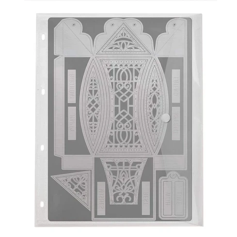 

Новый металлический режущий штамп высечка роскошный фонарик форма карта Скрапбукинг Бумага Ремесло Нож Форма лезвие штампованные трафаре...