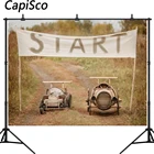 Capisco детская игрушка автомобиль модель матч старт баннер уличная трава живописный фото фон фотография фон