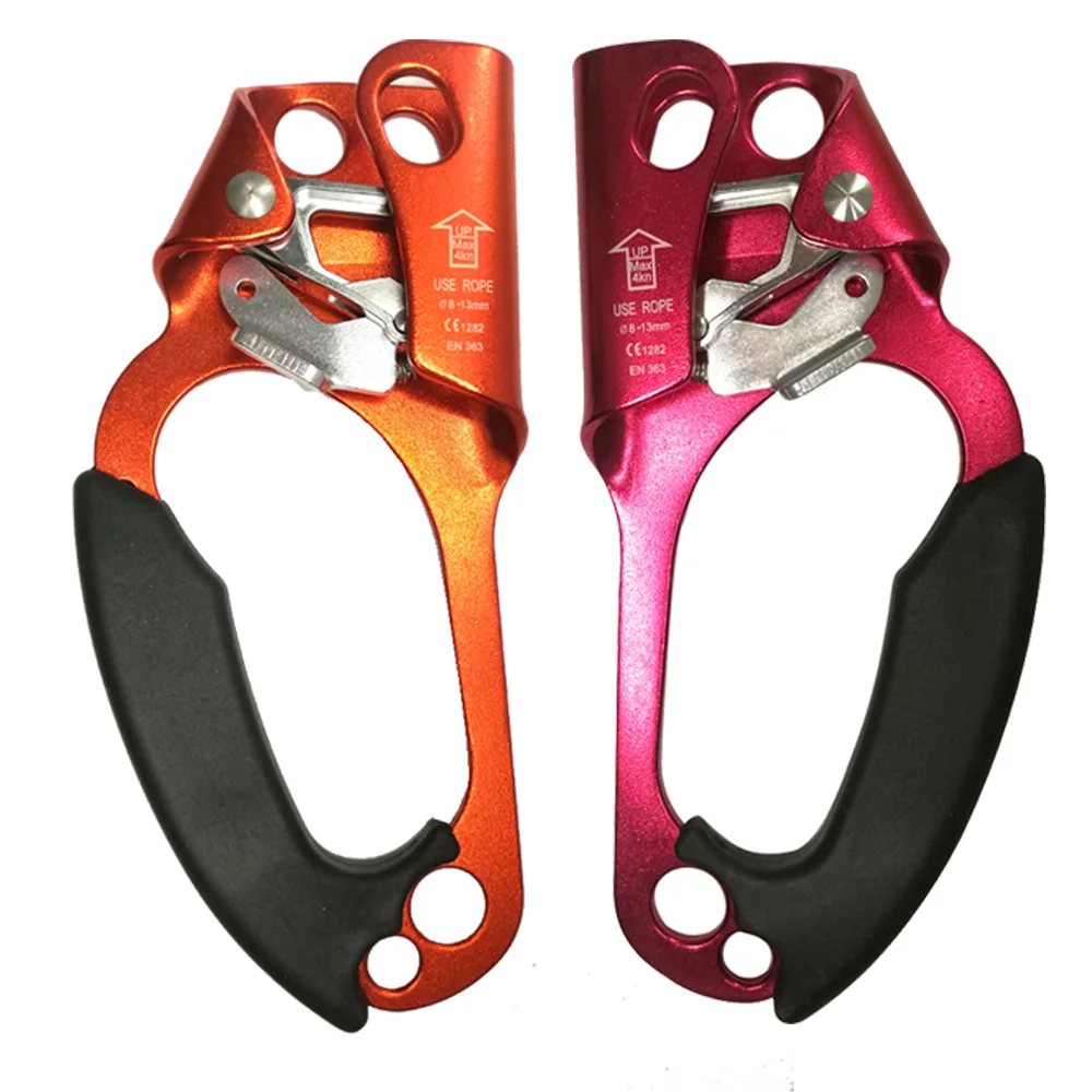 

Left Right Climbing Caving Hand Grasp Ascender Clamp Device For Rock Climbing Mountaineering Tree Climbing Arborist