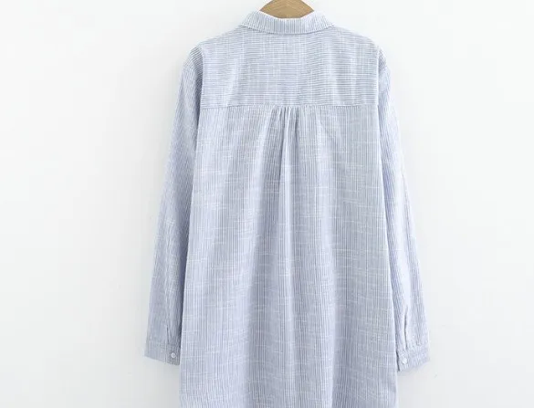 HXYZ новая весенняя белая рубашка Blusas большой размер Женская с длинным рукавом с вышивкой дерева свободная длинная хлопковая рубашка Блузки XXXXL