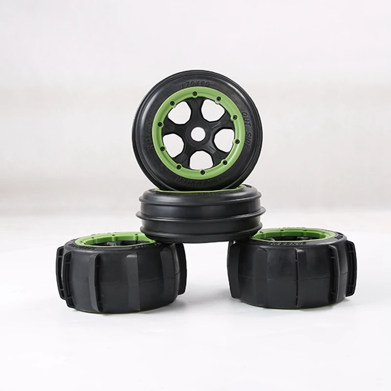 

2Pcs Sand Paddles Desert Wheels Tires for 1/5 Rovan HPI KM Baja 5B SS for 1/5 RC Crawler Buggy Truck