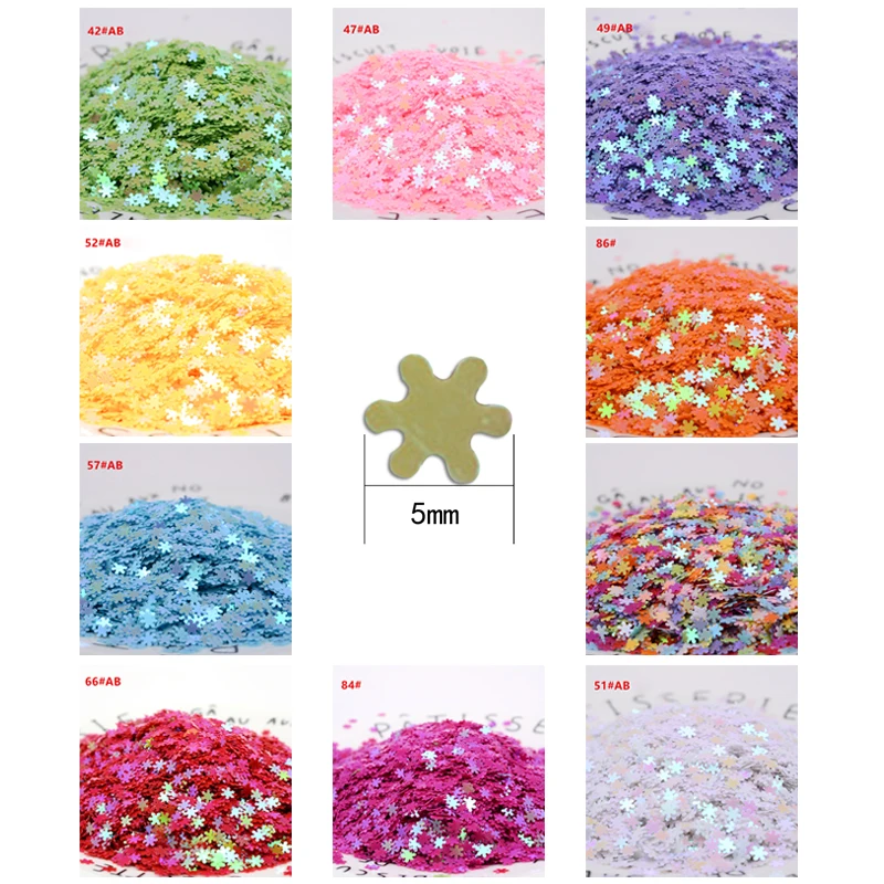 Nail Plum Blossom Sparkle Glittering Holographic Laser Colorful Sequins Sequin Polish Manicure Art Decoration | Дом и сад
