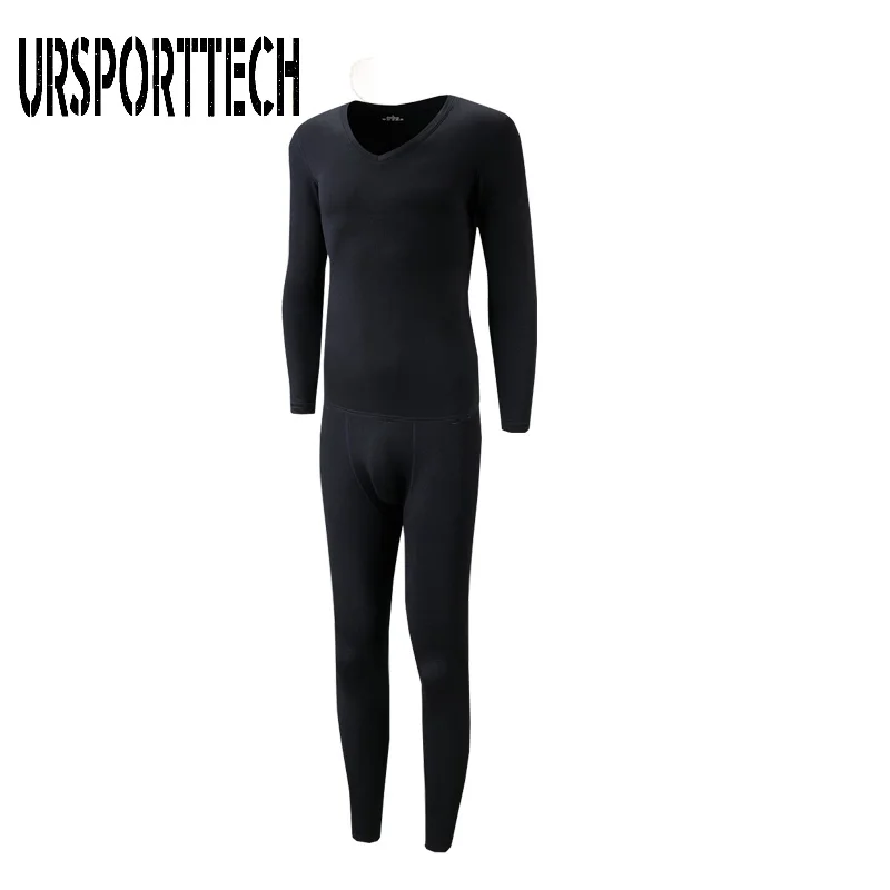 URSPORTTECH Mens Thermal Underwear Set Winter Long Johns Thick Warm Thermo Underwear Men Thermal Pants Winter Clothes Men Sets