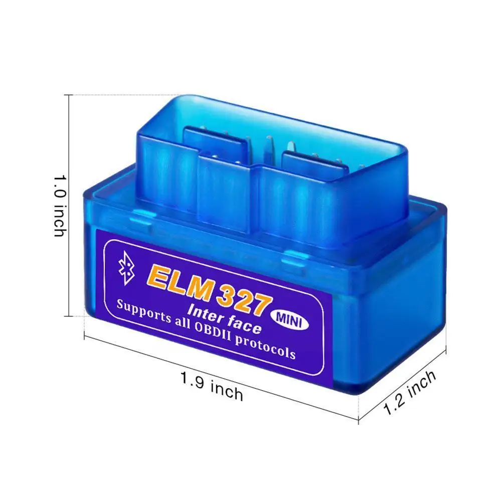 

Mini Bluetooth Car Tester 2.1 Foreign Trade English For Windows Diagnostic Tester ELM Tool Android Symbian Car Version 327 O3T2