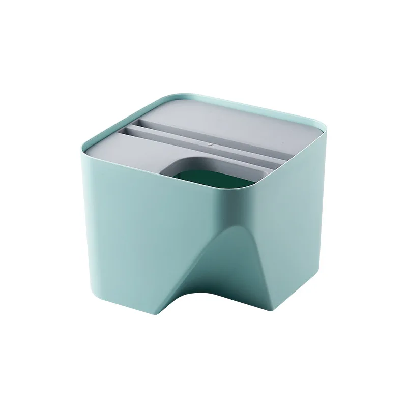 Kitchen Trash Can Stacked Sorting Trash Bin Recycling Bin Household Dry And Wet Separation Waste Bin Rubbish Bin for Bathroom - Цвет: A 10L