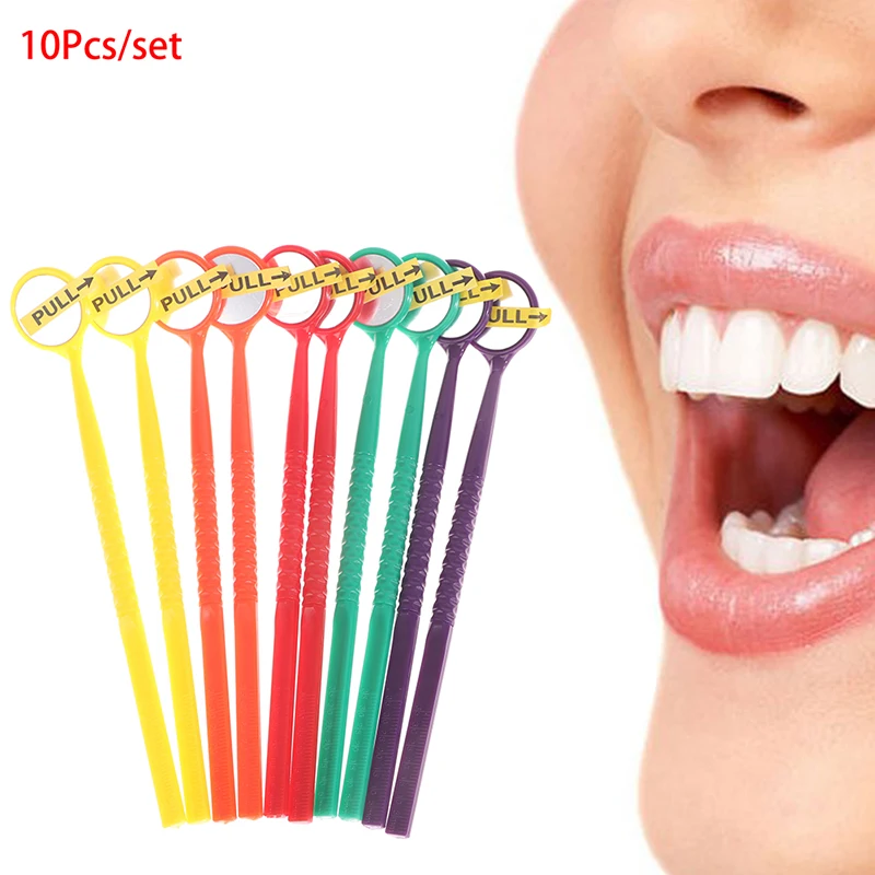 

10pcs autoclavale Plastic Dental Mouth Mirror Dental Reflector Dental Inspection Mirror