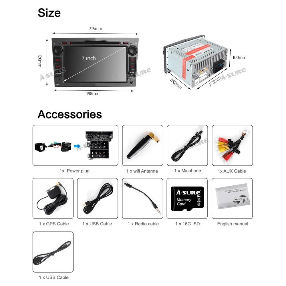 A-Sure 2 Din Android 9 0 радио gps для Vauxhall Opel Corsa Antara Astra Vectra Meriva Zafira Vivaro dvd-плеер стерео