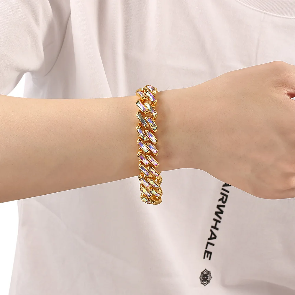 Браслет-цепочка мужской/женский из нержавеющей стали шириной 3/5/7 мм | Украшения и