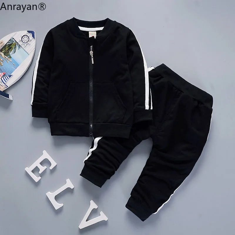 Модная весенне осенняя хлопковая куртка для маленьких мальчиков и девочек Брюки