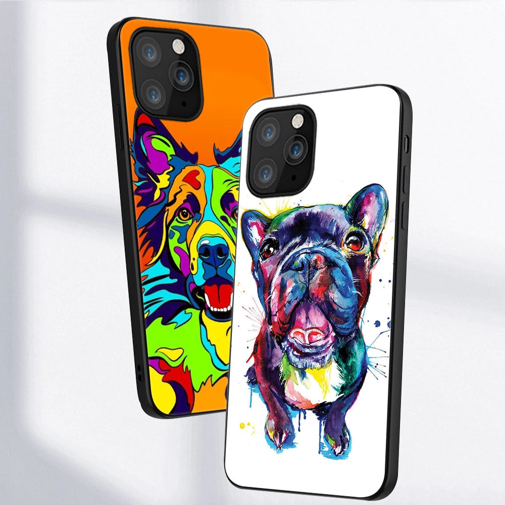 

Cat Dog Panda Case For iPhone 11 12 Pro Max Mini Back for iPhone X XR XS MAX 7 8 6S Plus 5 SE 2020 Soft Silicone TPU Phone Funda