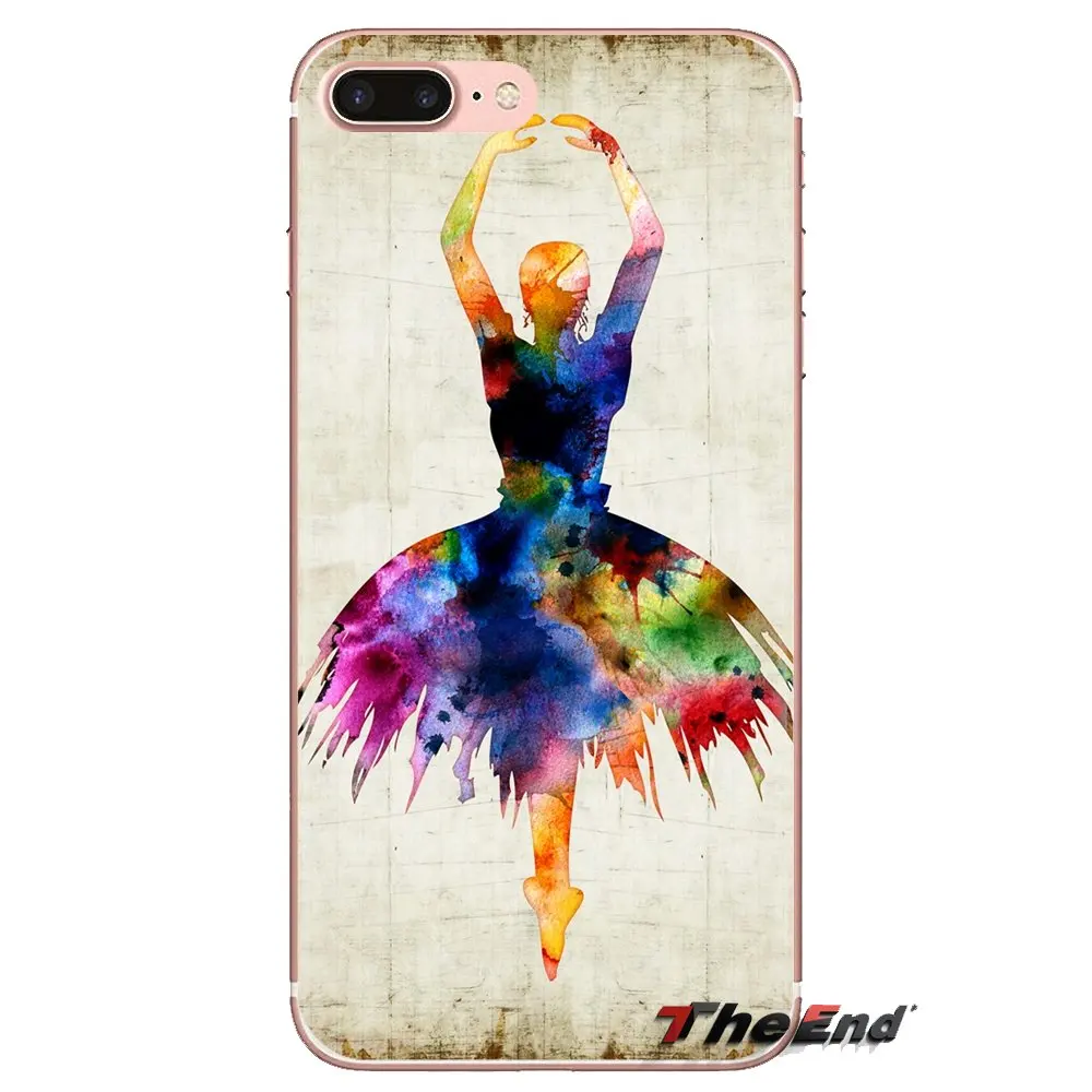 Для samsung Galaxy S2 S3 S4 S5 MINI S6 S7 edge S8 S9 Plus Note 2 3 4 5 8 Coque Fundas балетная Танцовщица для девочек