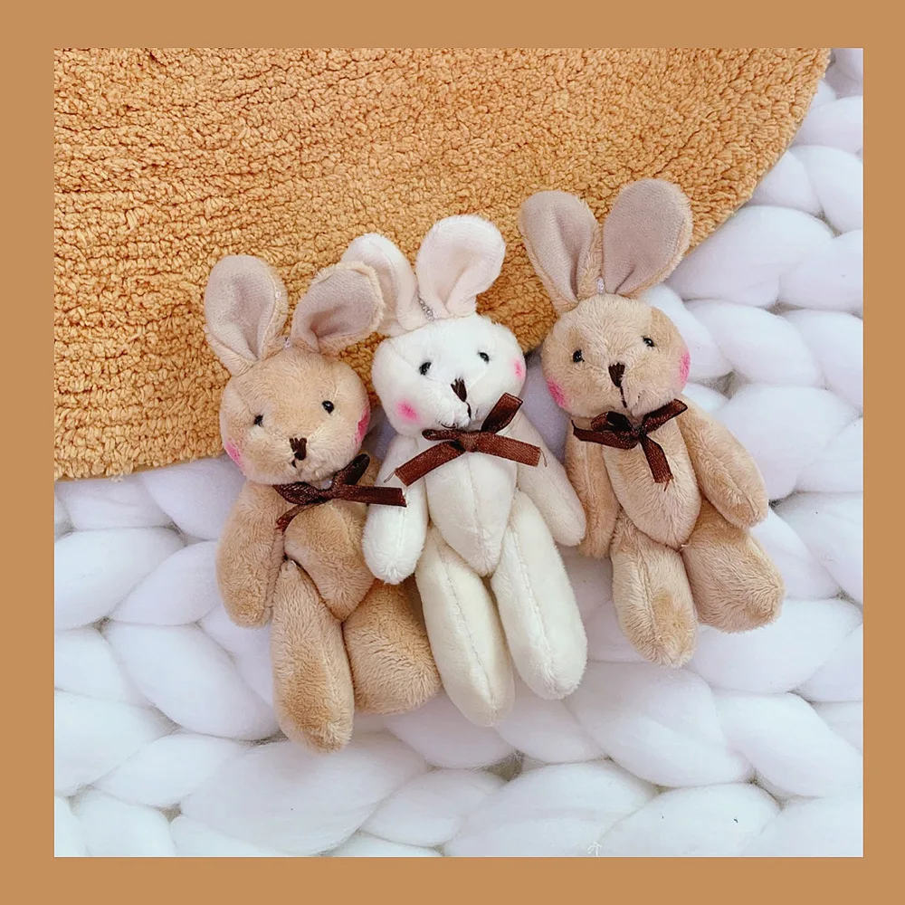 

Trendy Fashion Lovely Cute Plush Doll Bear Keychain Animal Rabbit Bag Charms Pendant Toy Car Keyring Jewelry Party Gift Trinket