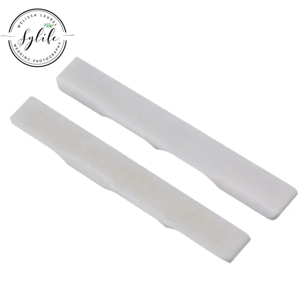 2pcs Real Natural Cattle Bone Ukulele Guitar Bridge Lower Saddle For 4 String | Спорт и развлечения