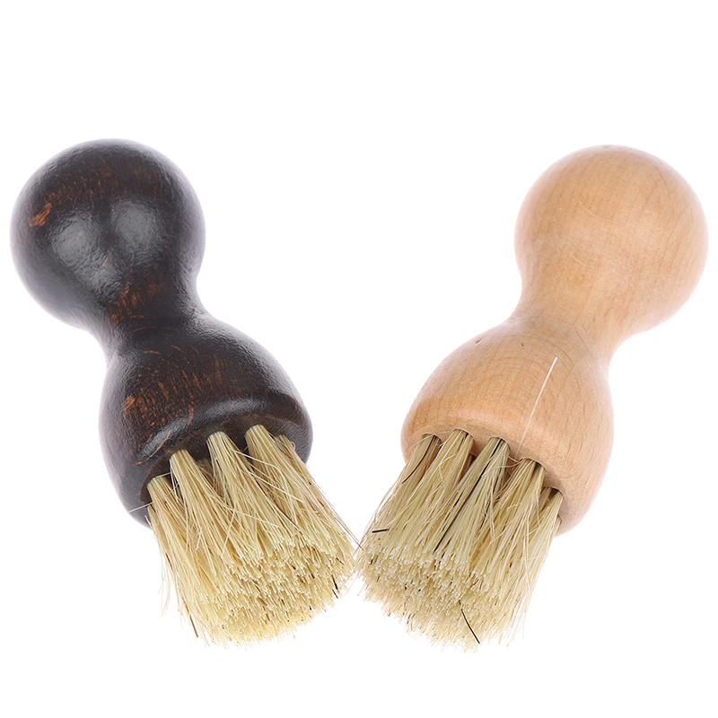 1 шт. блестящая щетка с деревянной ручкой для обуви полировкой и щетиной