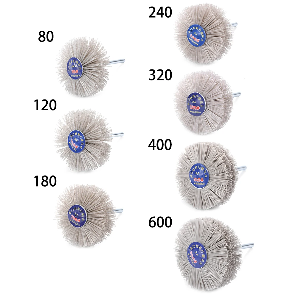 1 шт. абразивная нейлоновая колесная щетка для удаления заусенцев алюминиевая