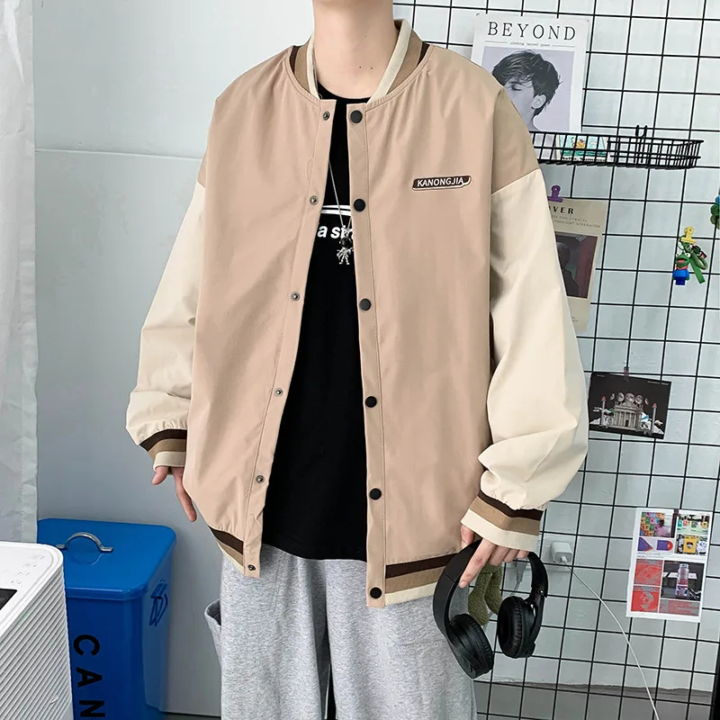 

Men's Bomber Jackets Spring Autumn Jacket Coat Hip Hop Streetwear Casual Sweatshirt Tracksuit Long Sleeve Coats Male Jacket Tops