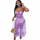 Женское Сетчатое платье-накидка, купальник на тонких бретельках с оборками, лоскутные халаты, летний модный купальник с блестками, пляжный купальник, бикини, накидка