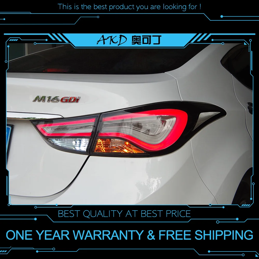 АКД автомобильного тюнинга задних фонарей для Hyundai Elantra 2014 сигнальных огней
