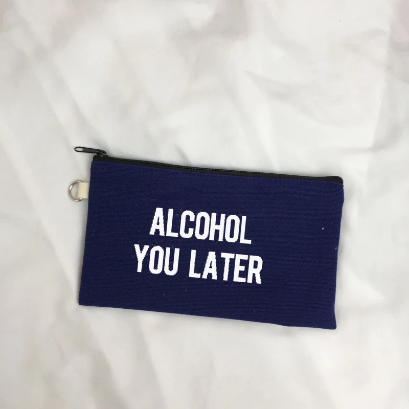 

Alcohol You Later Print Wallet Women Long Candy Colors Personalized Custom Wallets 2020 Party Time Gifts Womens