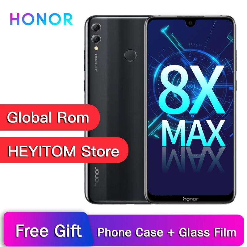 HONOR 8X Max 6G globalrom 5000 mAh 7,1" FHD дисплей Snapdragon 636/660 Android 8,1 отпечатков пальцев OTG Смартфон